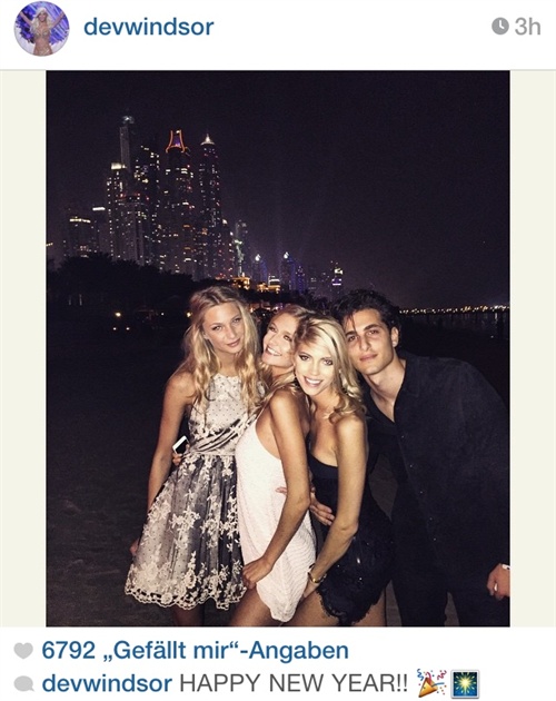 Devon Windsor feiert auch in Dubai
Foto: Instagram