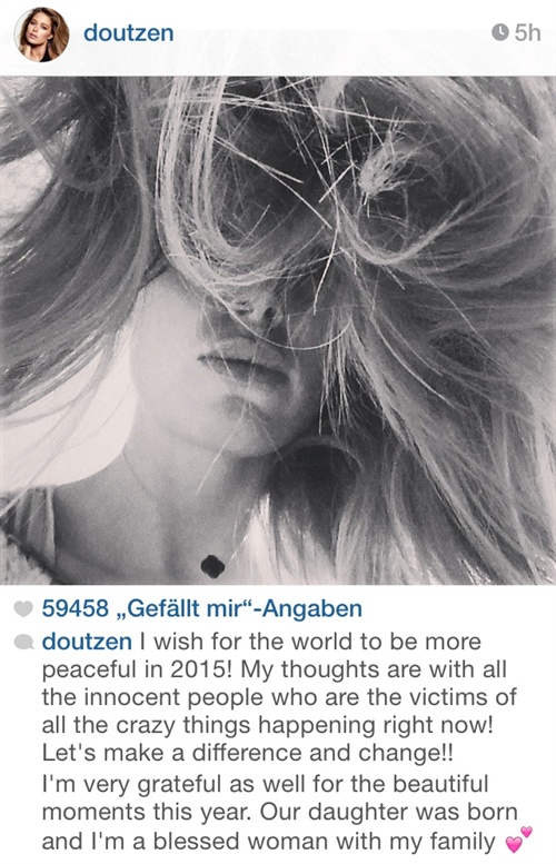 Doutzen Kroes ist dankbar für ihre Familie
Foto: Instagram