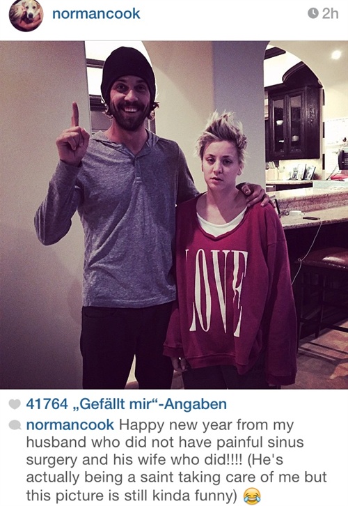 Kaley Cuoco sichtlich von ihrer OP gezeichnet
Foto: Instagram