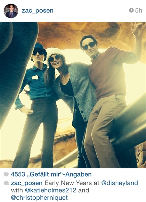 Zac Posen, Lebensgefährte Christopher Niquet und Katie Holmes
Foto: Instagram