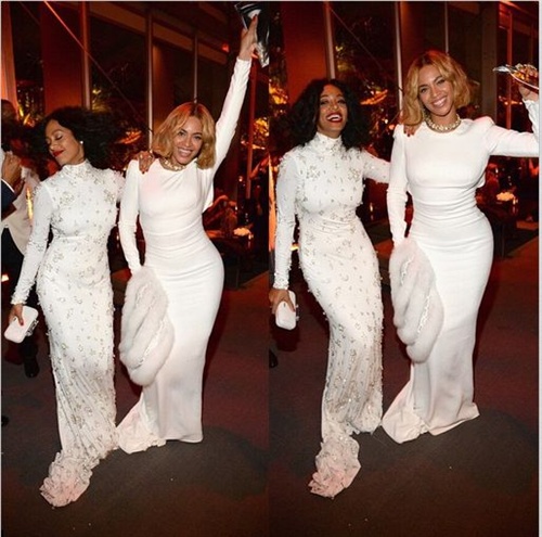 Beyoncé und Schwester Solange Knowles bei der Vanity Fair Party