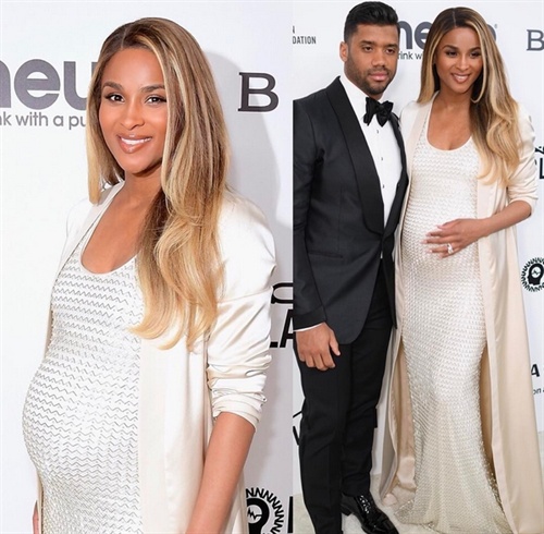 Ciara in August Getty with husband Russell Wilson