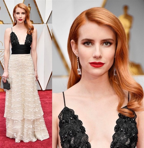 Emma Roberts in Armani Prive