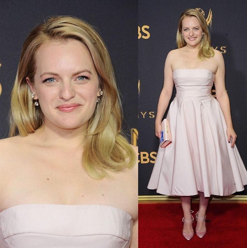 HandmaidsTale actress Elisabeth Moss in Prabal Gurung