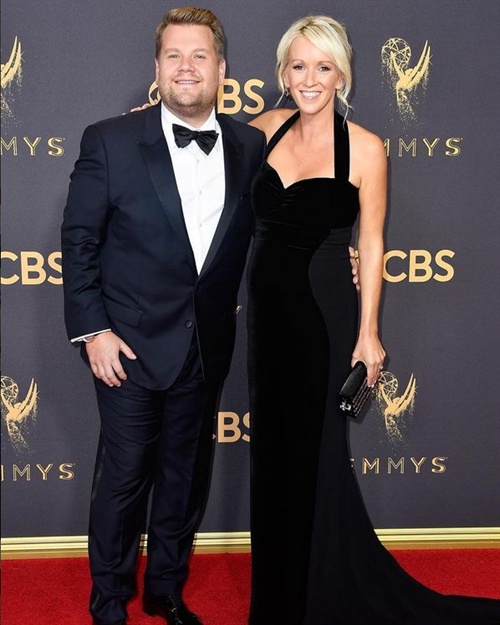 James Corden and wife Julia Carey