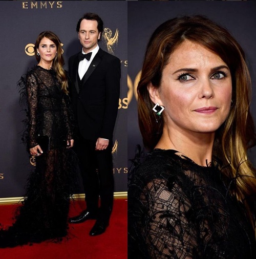 Keri Russell in JMendel alongside Americans costar and partner Matthew Rhys