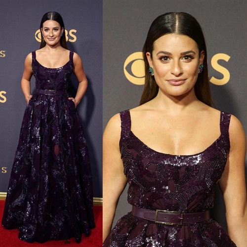 Lea Michele in Elie Saab