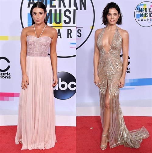 Lea Michele in JMendel and Jenna Dewan Tatum in Julien Macdonald