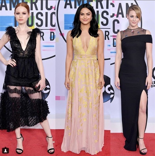 Riverdale babes Madelaine Petsch,  Camila Mendes and Lili Reinhart hit the red carpet looking lit