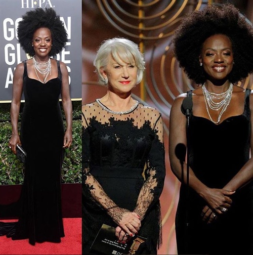 Viola Davis in Brandon Maxwell and Helen Mirren in Zuhair Murad