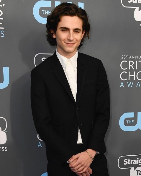 Timothee Chalamet in Thom Browne