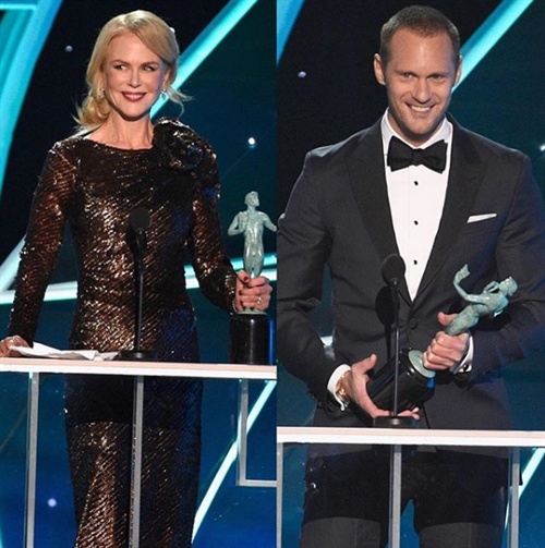 Congrats to Big Little Lies stars Nicole Kidman and Alexander Skarsgard