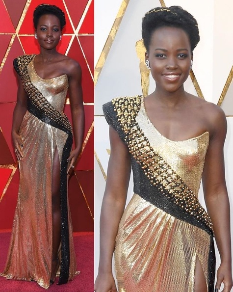 Lupita Nyongo in Atelier Versace