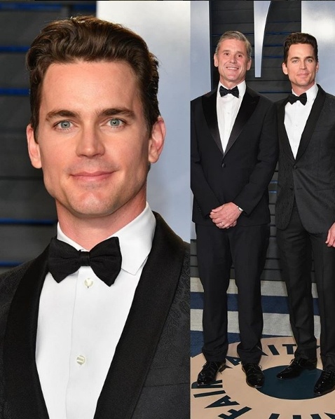 Matt Bomer in Armani with husband Simon Halls