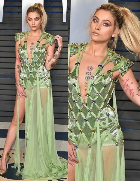 Paris Jackson in Versace styled by Rushka Bergman and Sonia Young