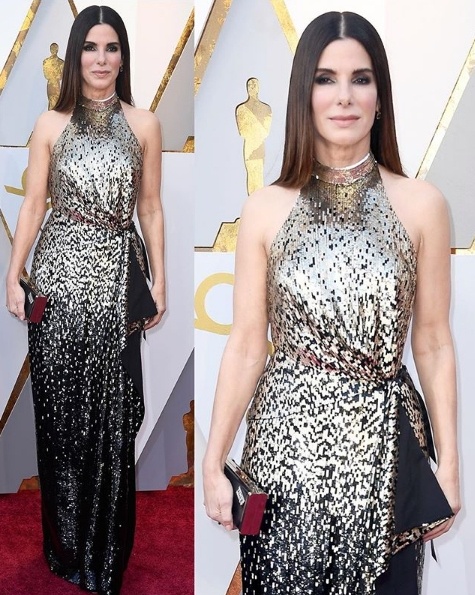 Sandra Bullock in Louis Vuitton