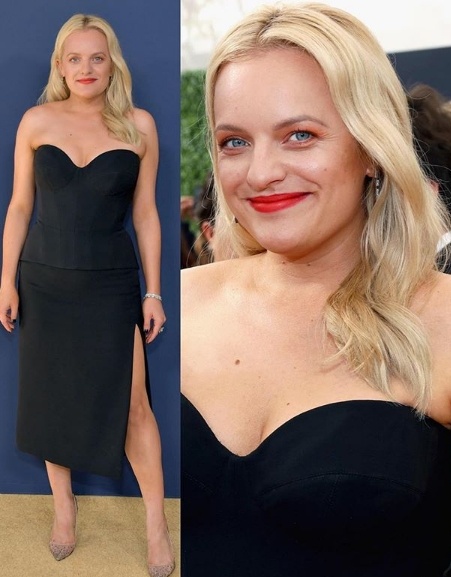 Elisabeth Moss in Vera Wang