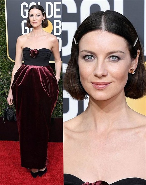 Caitrina Balfe in Moschino