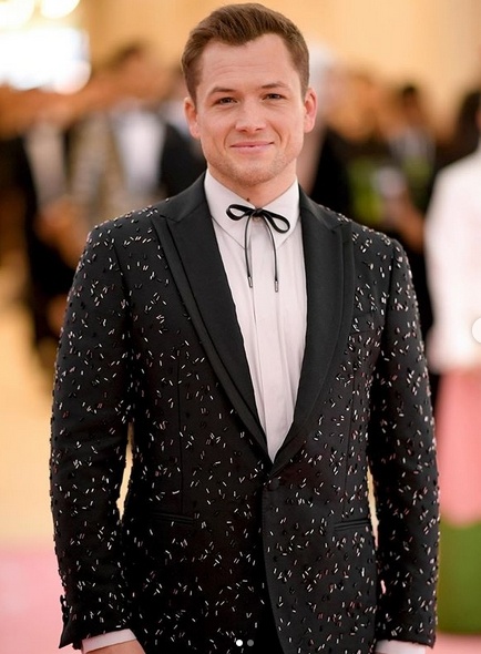 Taron Egerton in Ferragamo